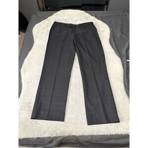 J Hilburn x Vitale Barberis Canonico Charcoal Plaid Pants Men's 36x31‎ 100% Wool